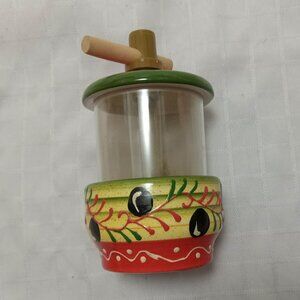 Vintage Rupi : Made In Spain painted ceramic Spice Grinder